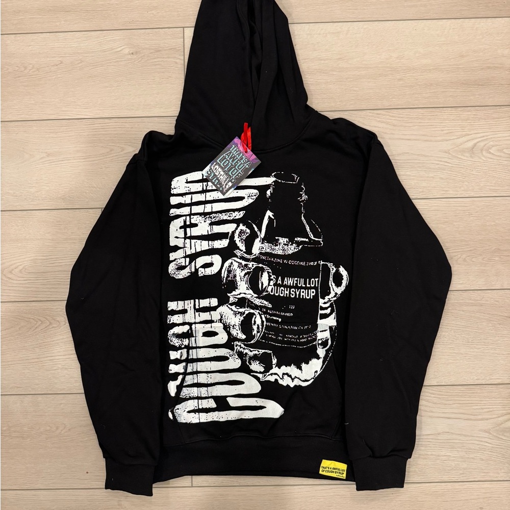 Black Graphic Hoodie